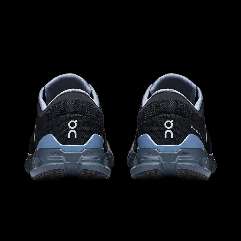 On Black/Chambray Cloud X 4 Men's Athletic Shoes 3ME30041446