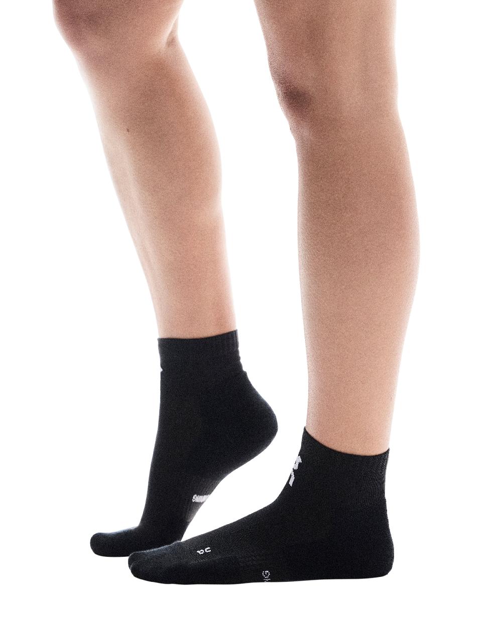 On Black Core Run Socks Mid 2P (2 Pair) 2UF10070553