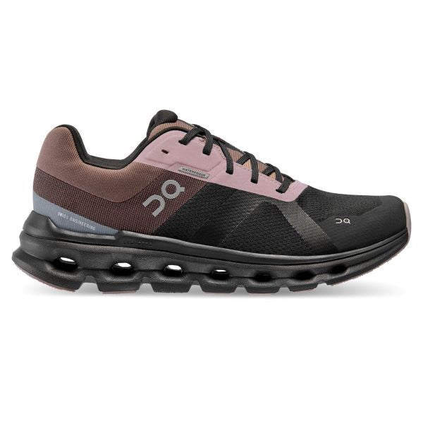 On Black/Grape Cloudrunner Waterproof Women's Athletic Shoes 52.98636