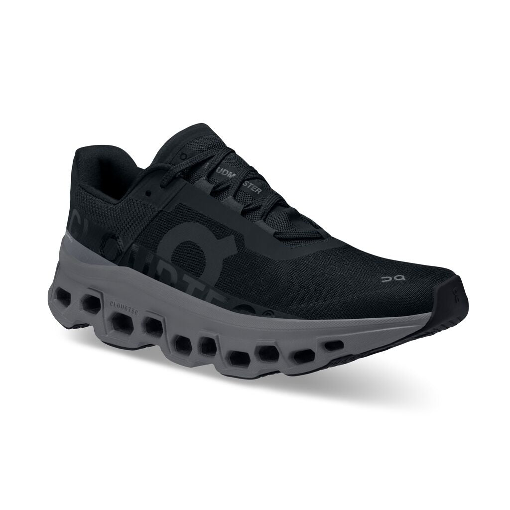 On Black/Magnet Cloudmonster Women's Running Shoes 61.99024