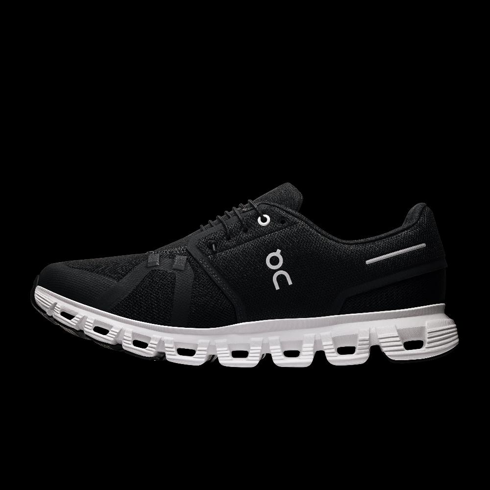 On Black/White Cloud 6 Men's Athletic Shoes 3MF10070299