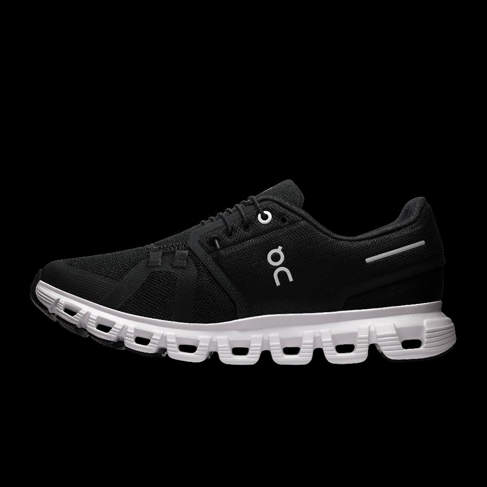 On Black/White Cloud 6 Women's Athletic Shoes 3WF10060299