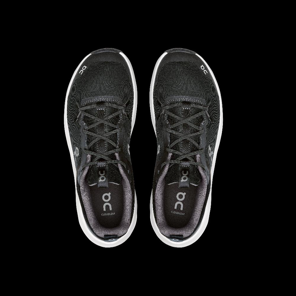 On Black/White Cloudleap Youth Kids Athletic Running Shoes 3YF10040299