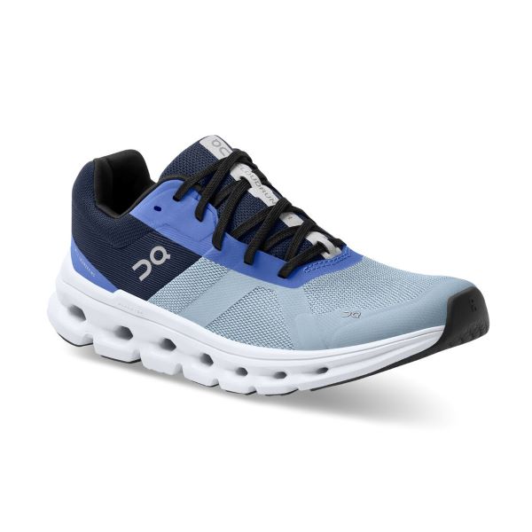 On Chambray and Midnight Cloudrunner Womens Running Shoes 46.99018