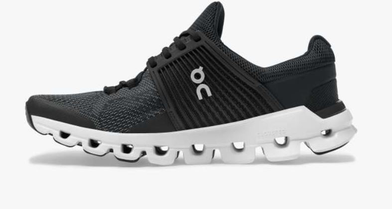 On Cloudswift Black/Rock Womens Light Weight Comfort Running Shoes 31-99774