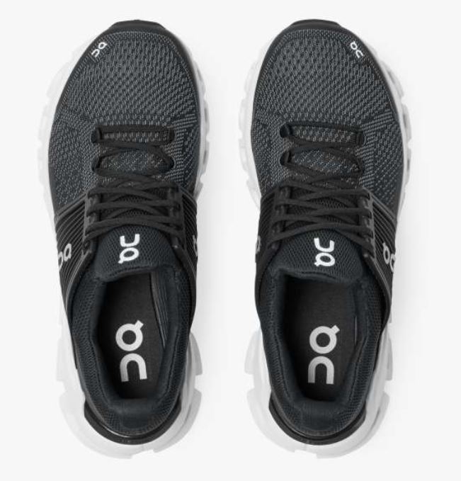 On Cloudswift Black/Rock Womens Light Weight Comfort Running Shoes 31-99774