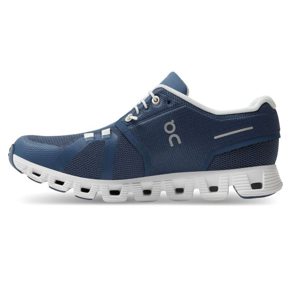 On Denim And White Cloud 5 Womens Athletic Shoes 59.98901