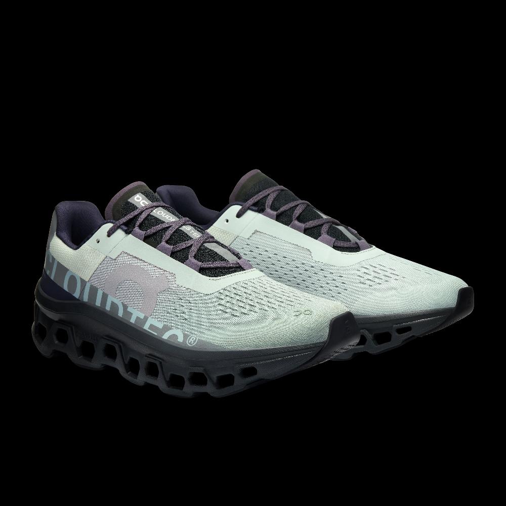 On Glacier/Black Men's Cloudmonster Running Shoes 61.97656