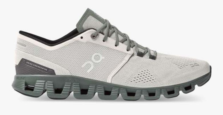 On Glacier/Olive Cloud X Mens Running Shoes 40.99595