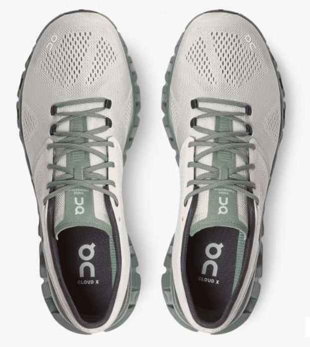 On Glacier/Olive Cloud X Mens Running Shoes 40.99595