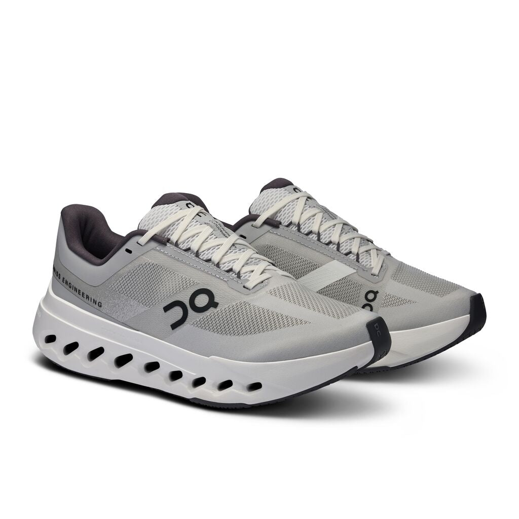 On Glacier/White Cloudsurfer Next Women's Wide Width Running Shoes 3WE30200070