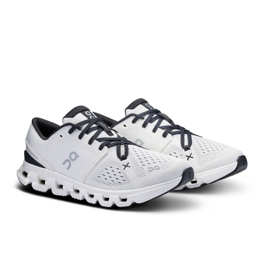 On Ivory/Black Cloud X 4 Women's Athletic Shoes 3WE30070791