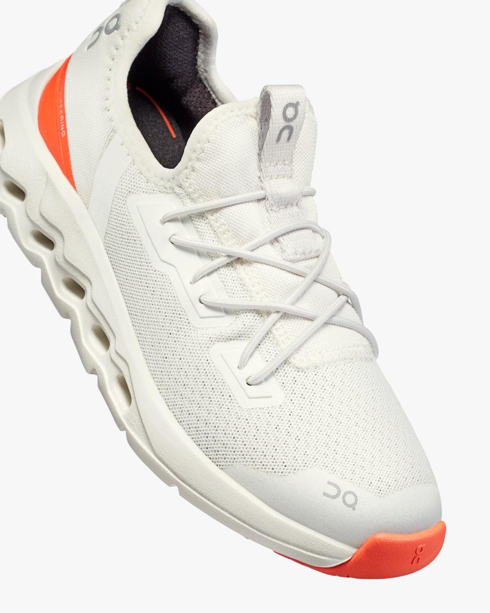 On Ivory/Flame Cloudleap Children's Athletic Shoes 3KE30020849