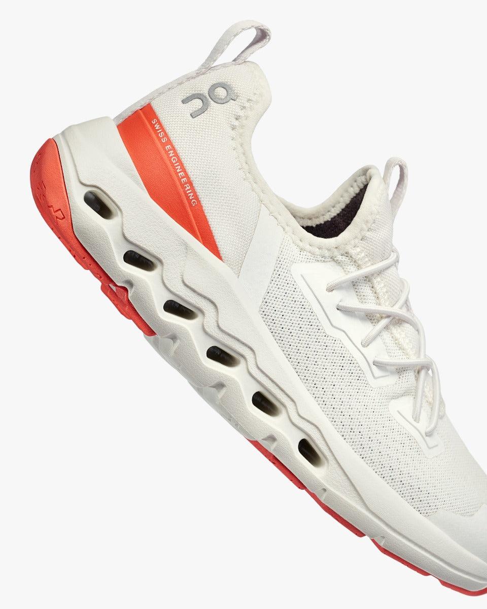 On Ivory/Flame Cloudleap Children's Athletic Shoes 3KE30020849