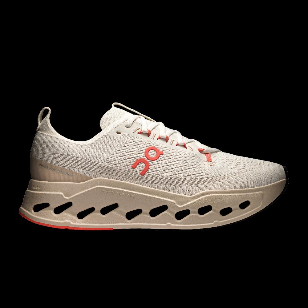 On Ivory/Salmon Cloudsurfer Max Wide Width Women's Running Shoes 3WF30573297