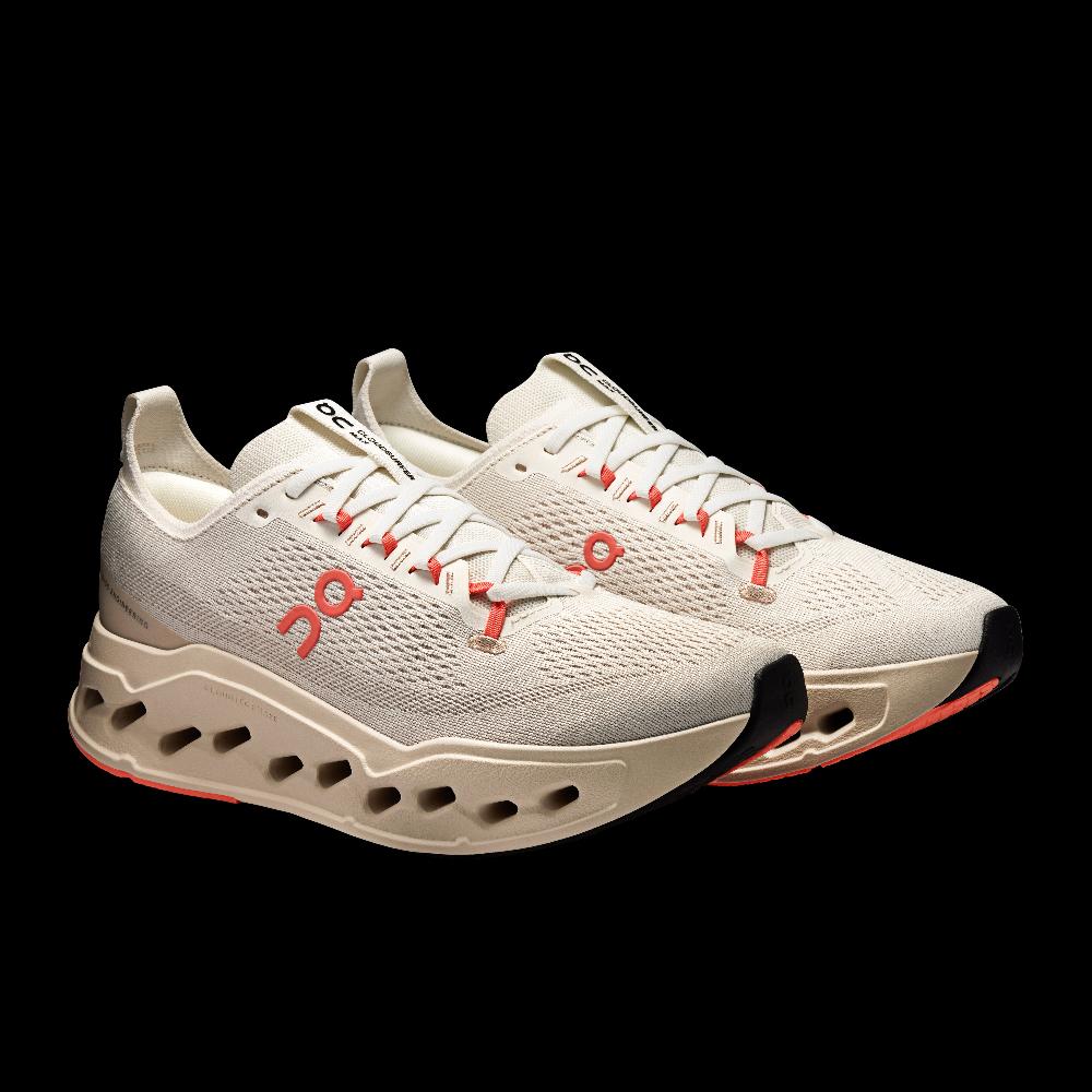 On Ivory/Salmon Cloudsurfer Max Women's Running Shoes 3WF30223297