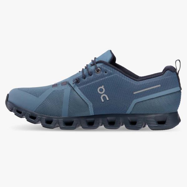 On Metal/Navy Cloud 5 Waterproof Mens Athletic Shoes 5998531
