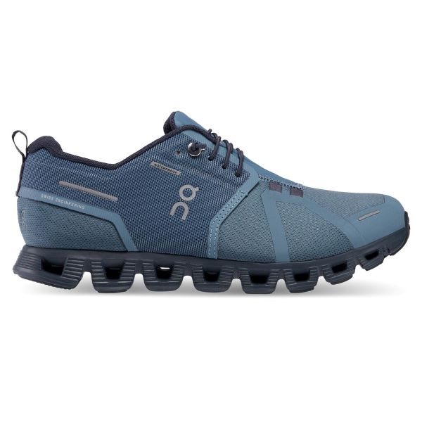 On Metal/Navy Cloud 5 Waterproof Women's Athletic Shoes 59.98528