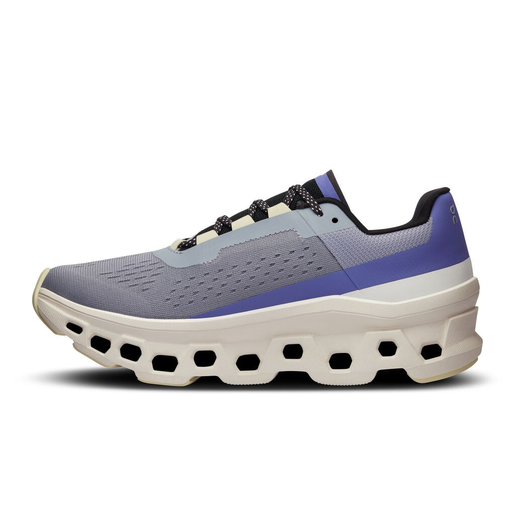 On Mist/Blueberry Cloudmonster Women's Running Shoes 61.97784