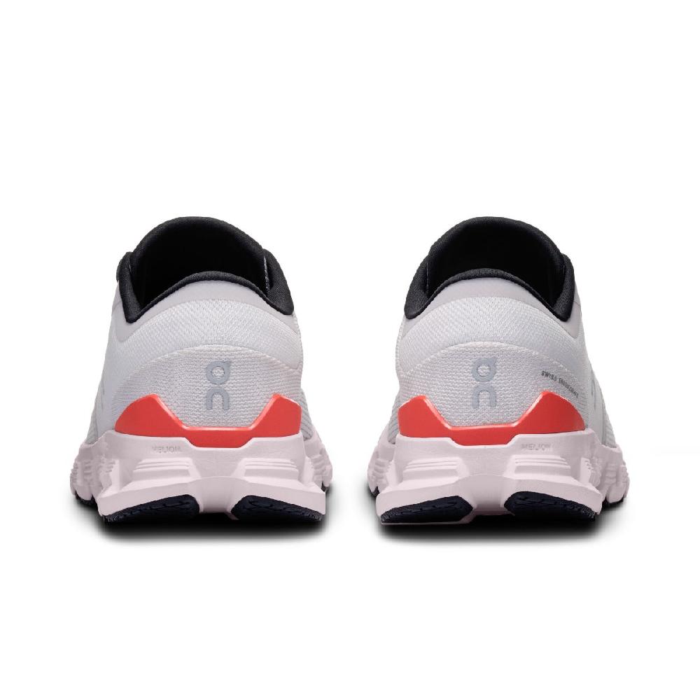 On Silver/Flame Cloud X 4 Women's Athletic Shoes 3WE30072905