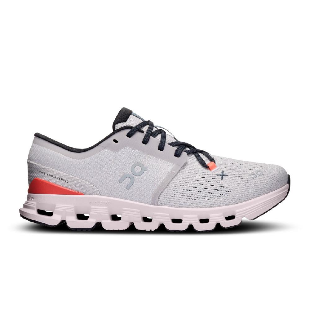 On Silver/Flame Cloud x 4 Women's Athletic Shoes 3WE30072905