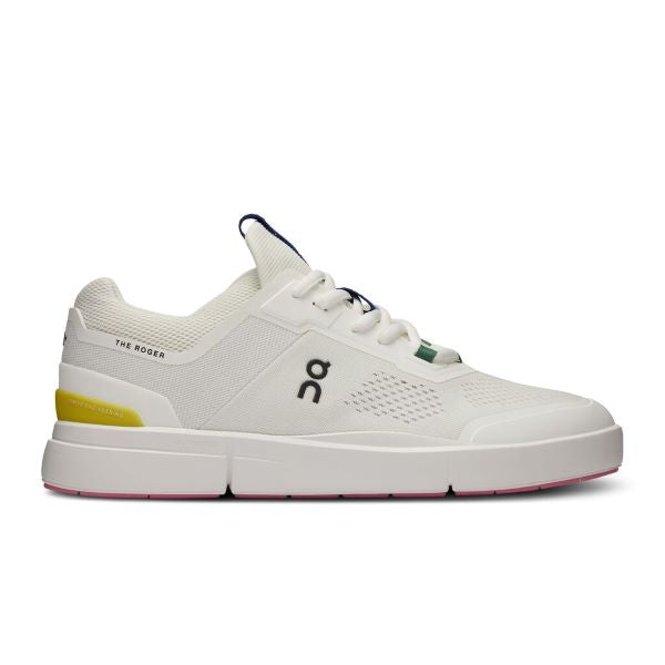 On Undyed White/Yellow THE ROGER Spin Women's Athletic Shoes 3WD11481090