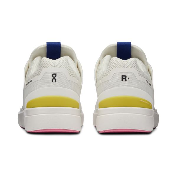 On Undyed White/Yellow THE ROGER Spin Women's Athletic Shoes 3WD11481090