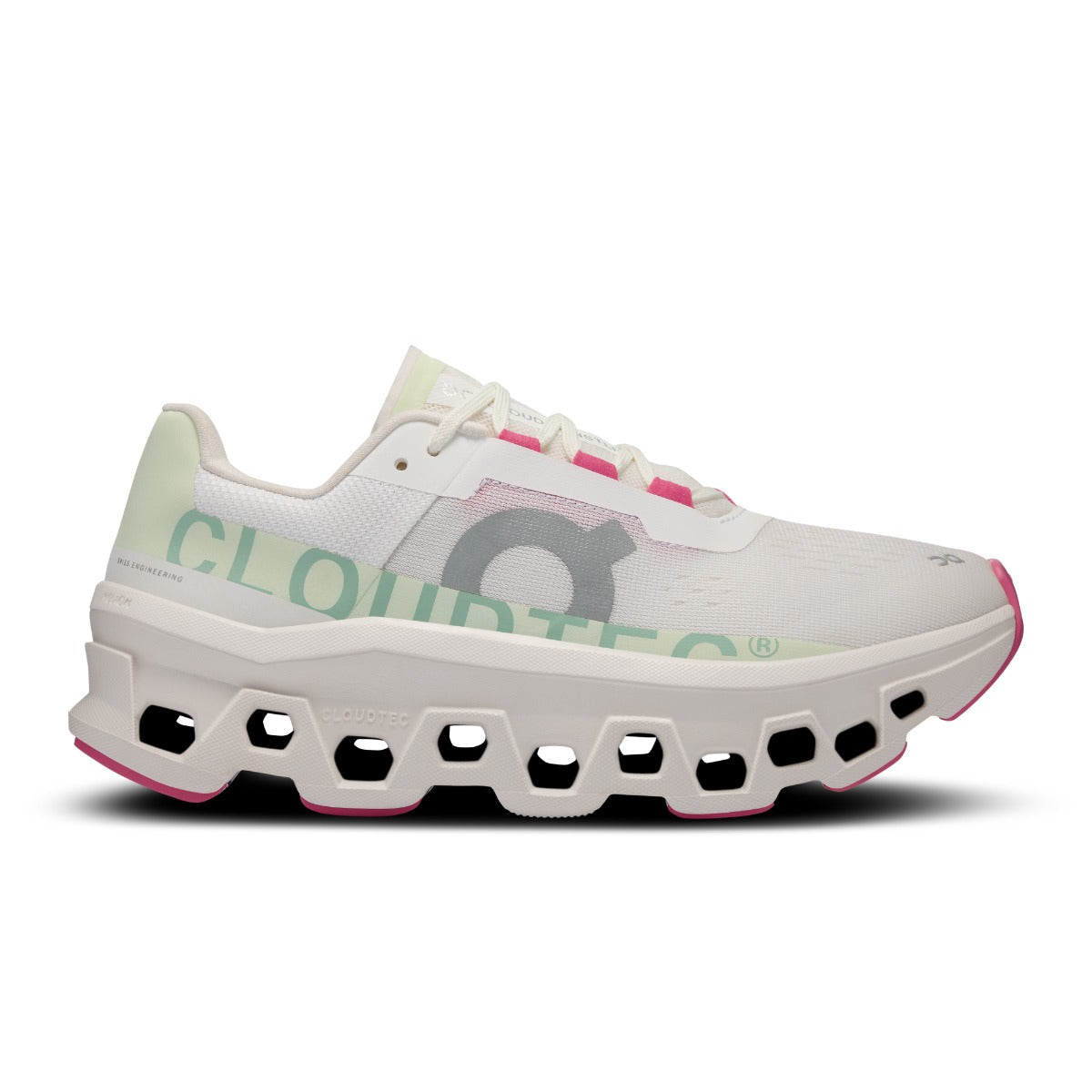 On White/Lima Cloudmonster Women's Running Shoes 61.97725