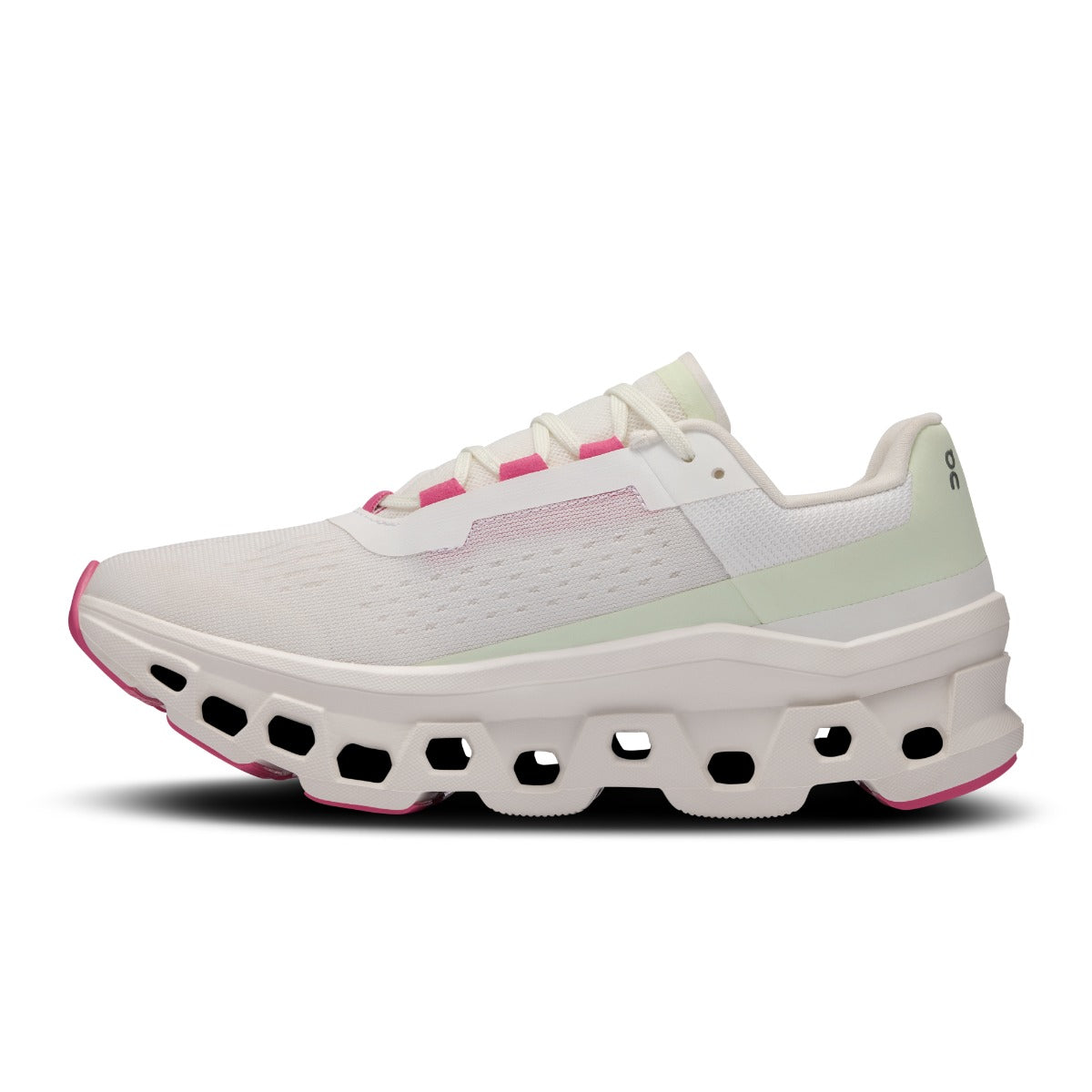 On White/Lima Cloudmonster Women's Running Shoes 61.97725