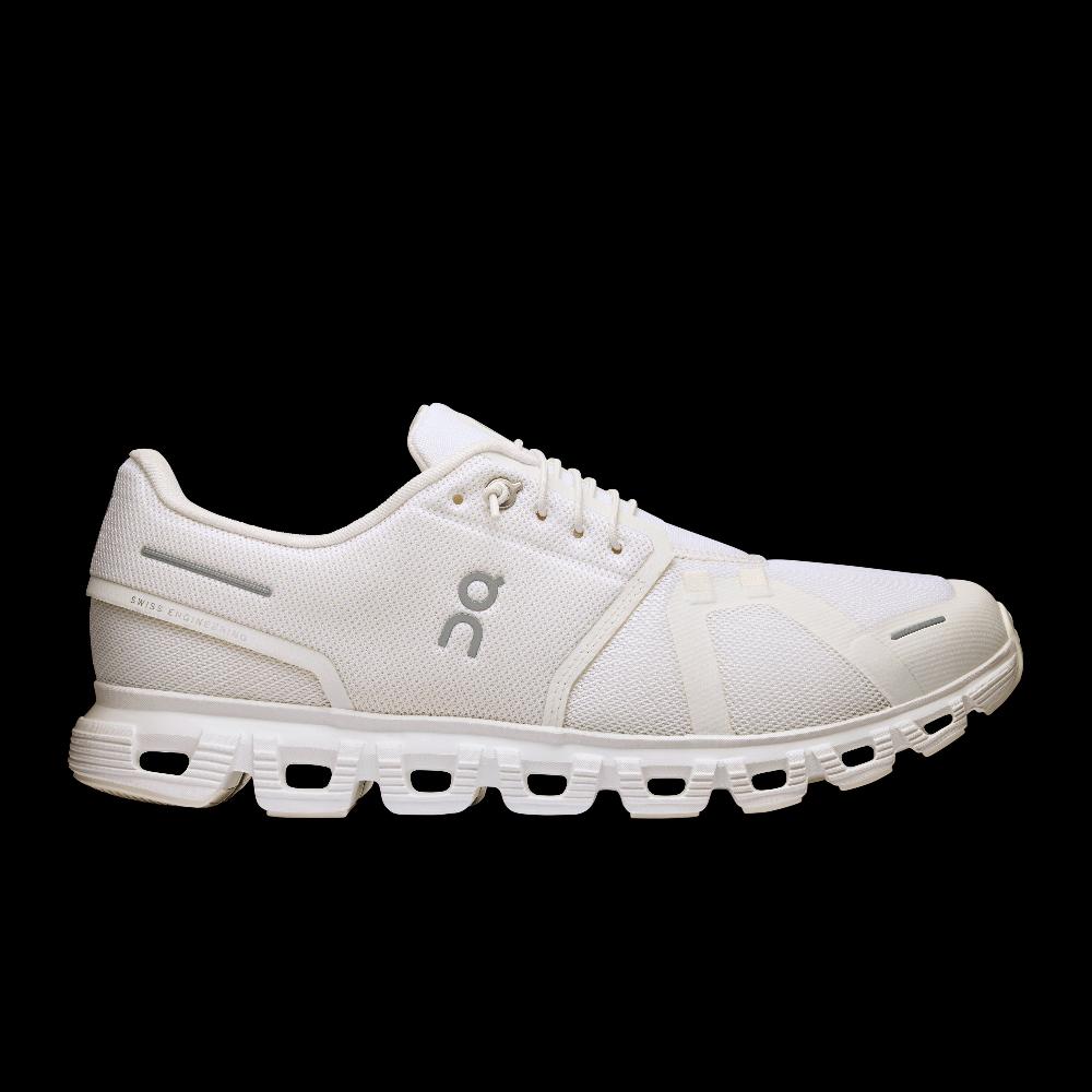 On White/White Cloud 6 Men's Athletic Shoes 3MF10071200
