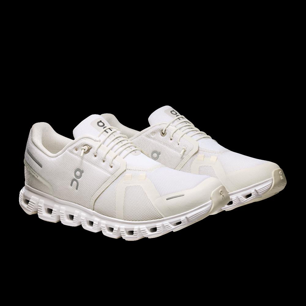 On White/White Cloud 6 Men's Athletic Shoes 3MF10071200