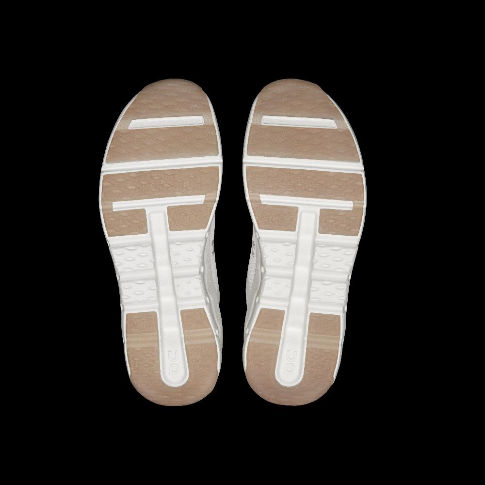 On White/White Cloudleap Youth Athletic Running Shoes 3YF10041200