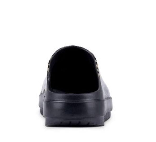 Oofos Black Leopard Ooclog Limited Edition Womens Clogs 1203-BLKLEOPRD
