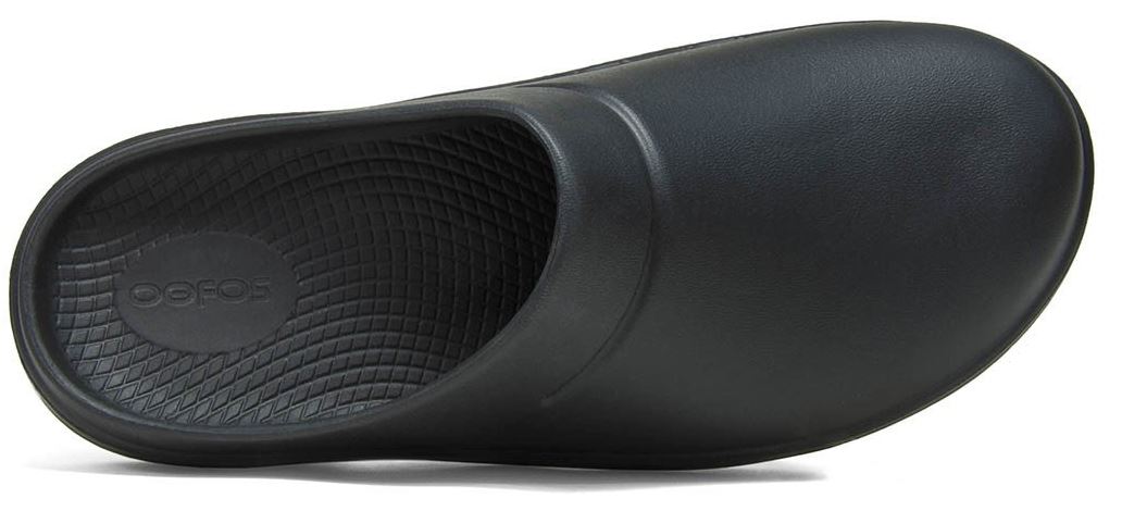 Oofos Black OOcloog Womens Comfort Clogs 1200-BLACK