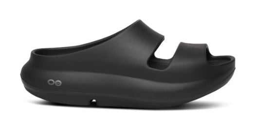 Oofos Black OOyea Women's Slide Recovery Sandals 1700-black