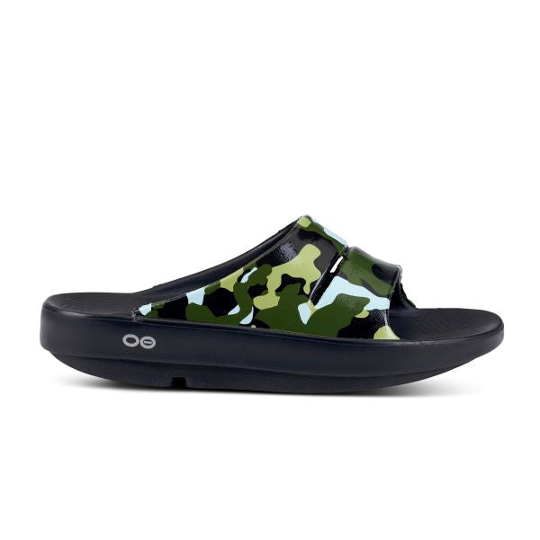 Oofos Jungle Camo OOAhh Womens Slide Sandals 1103-JUNGLECAMO