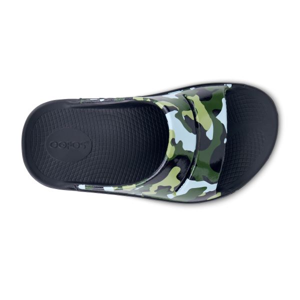 Oofos Jungle Camo OOAhh Womens Slide Sandals 1103-JUNGLECAMO