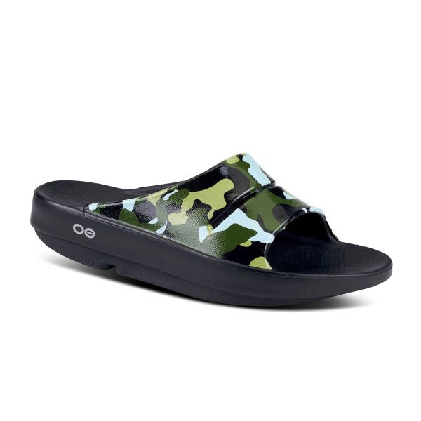 Oofos Jungle Camo OOAhh Womens Slide Sandals 1103-JUNGLECAMO
