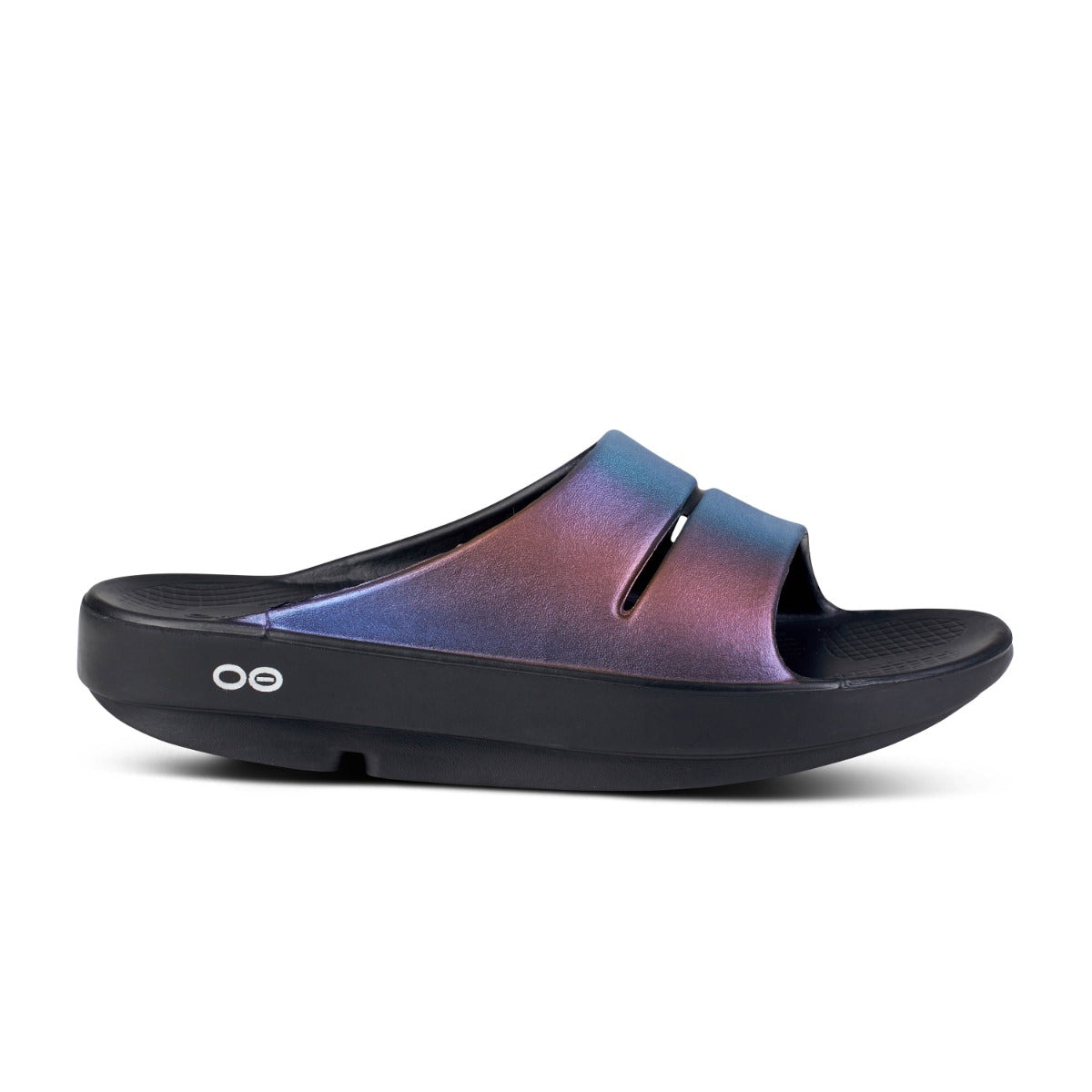 Oofos Midnight Spectre OOahh Luxe Women's Slide Sandals 1101-MDNHTSPEC