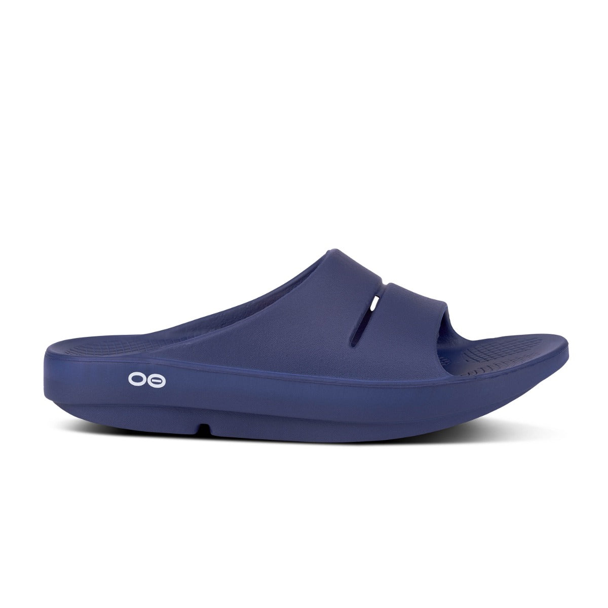 OOfos Navy OOahh Slide Men's Sandals 1100-NAVY-MENS