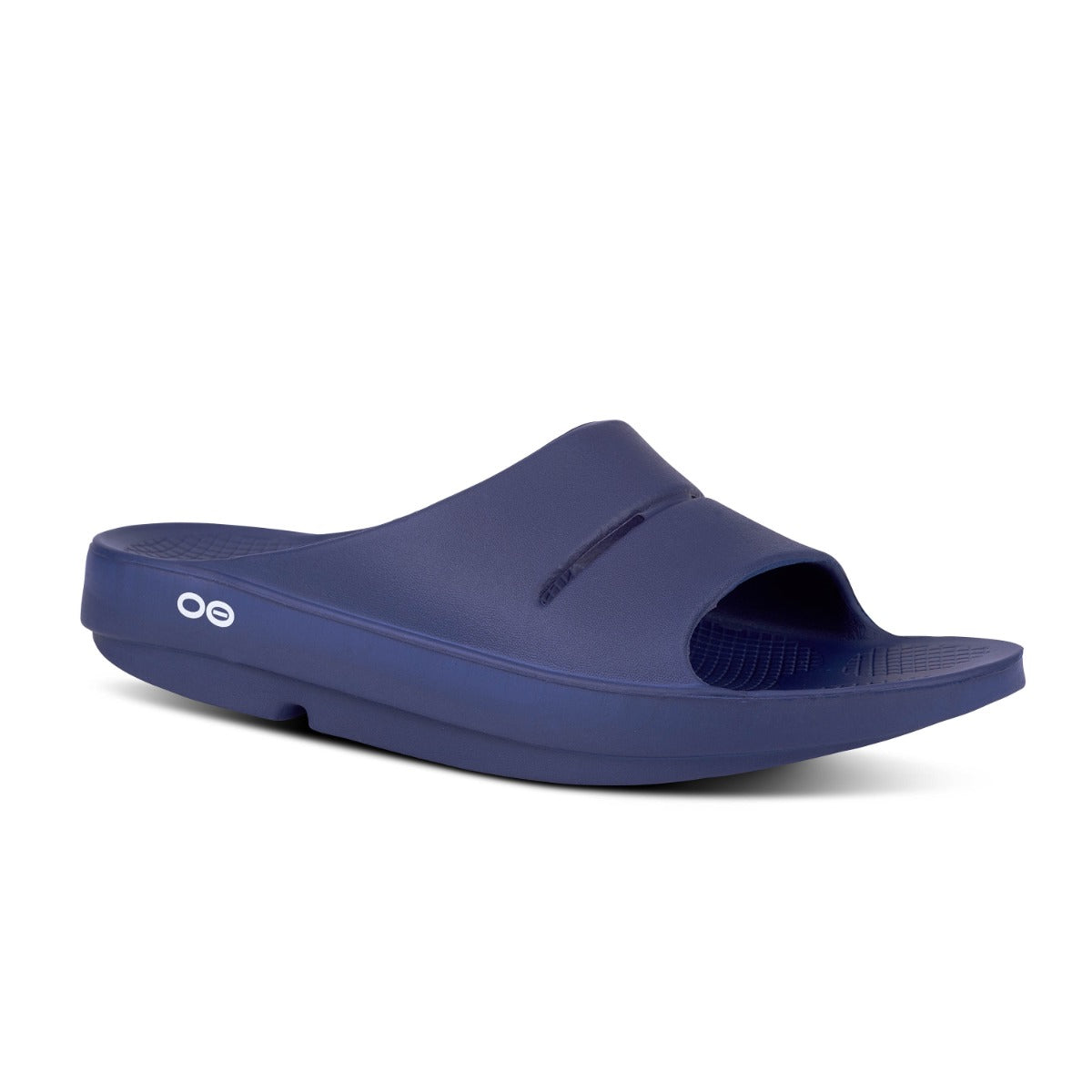 OOfos Navy OOahh Slide Men's Sandals 1100-NAVY-MENS