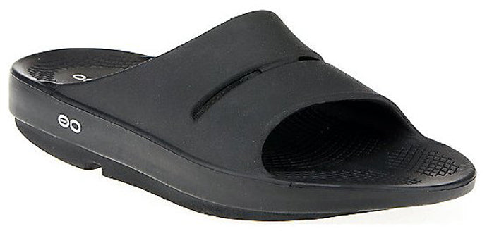 OOFOS Ooahh Men's Black Slide Sandal 1100-Black-Mens