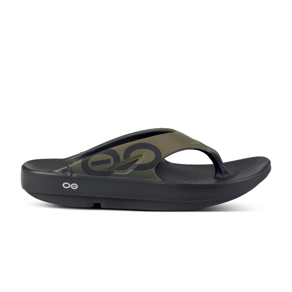 Oofos Tactical Green Ooriginal Men's Sport Thong Sandals 1001-TACGRN