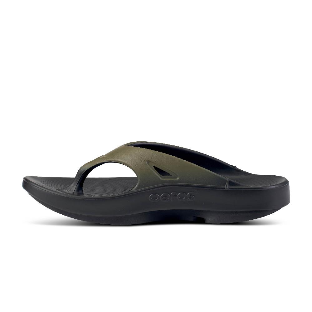 Oofos Tactical Green Ooriginal Men's Sport Thong Sandals 1001-TACGRN