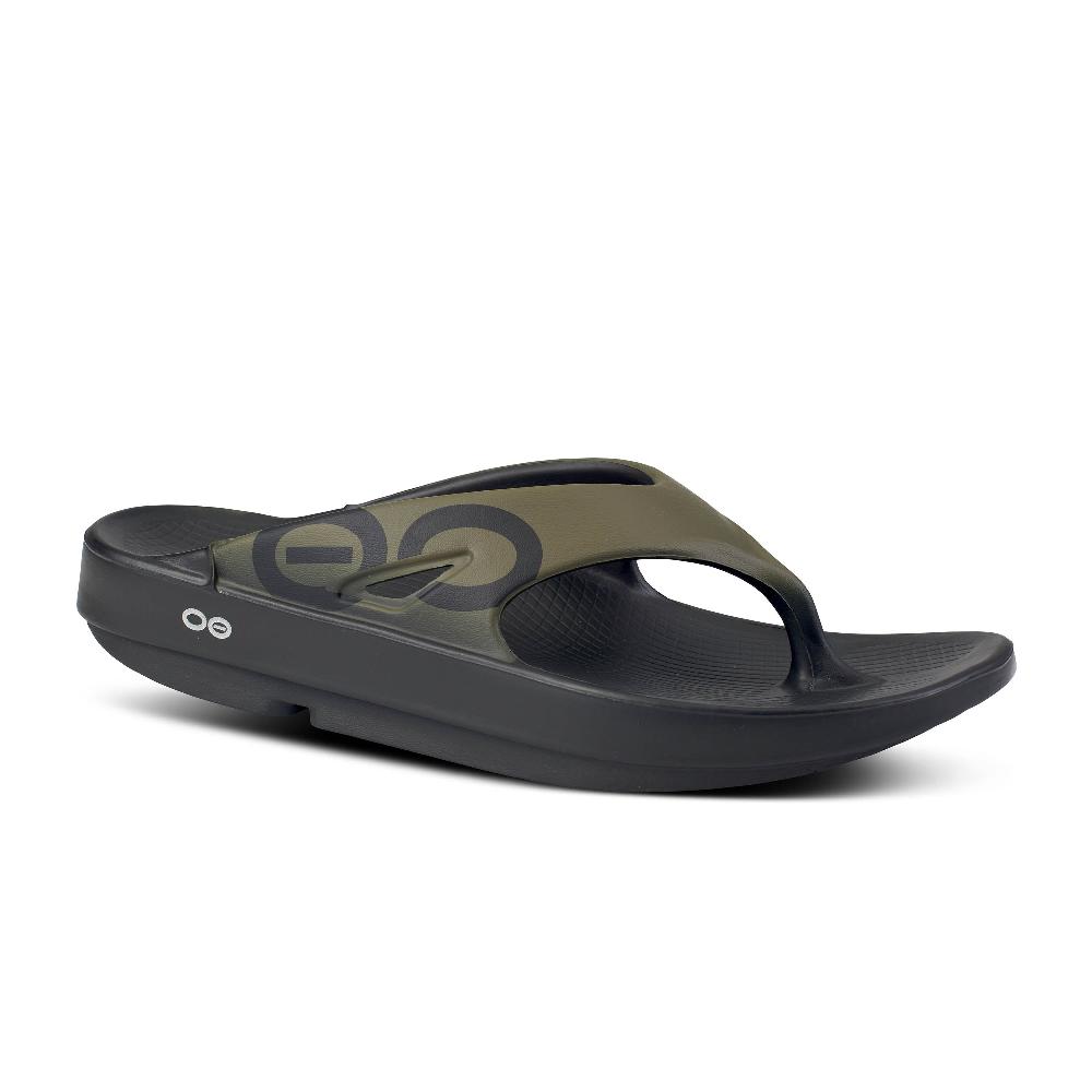 Oofos Tactical Green Ooriginal Men's Sport Thong Sandals 1001-TACGRN