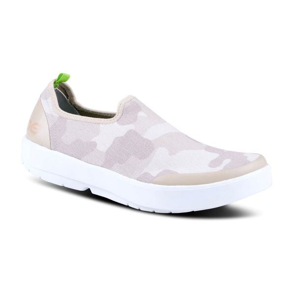 Oofos Tan Camo OOMG EEZEE Womens Low Comfort Shoes 5072