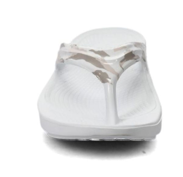 Oofos White Camo OOlala Limited Edition Womens Sandals 1403-WHTCAMO