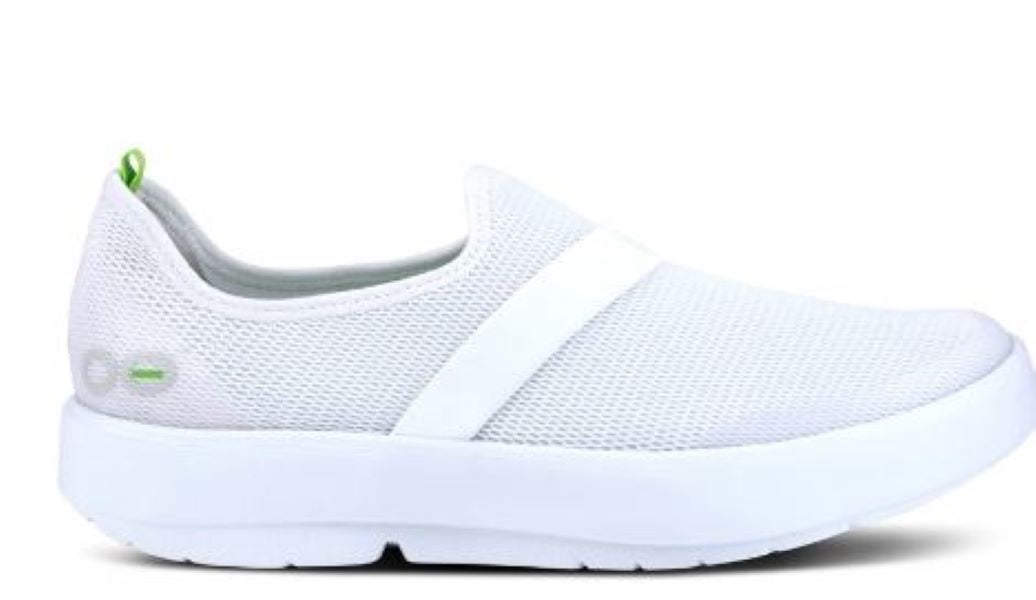 Oofos White On White Oomg Low Womens Shoes 5070-WHT/WHT