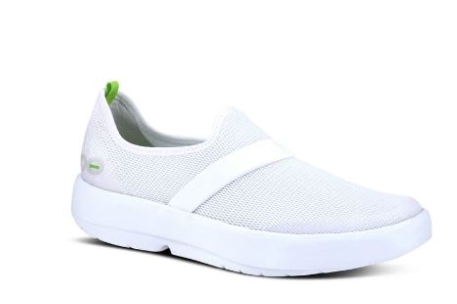 Oofos White on White Oomg Low Womens Shoes 5070-WHT/WHT