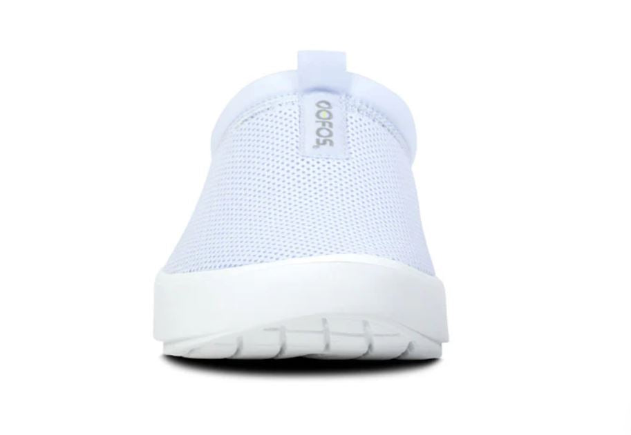 Oofos White & Purple Jade OOcoozie Women's Sport Mules 5275-PPL-JADE